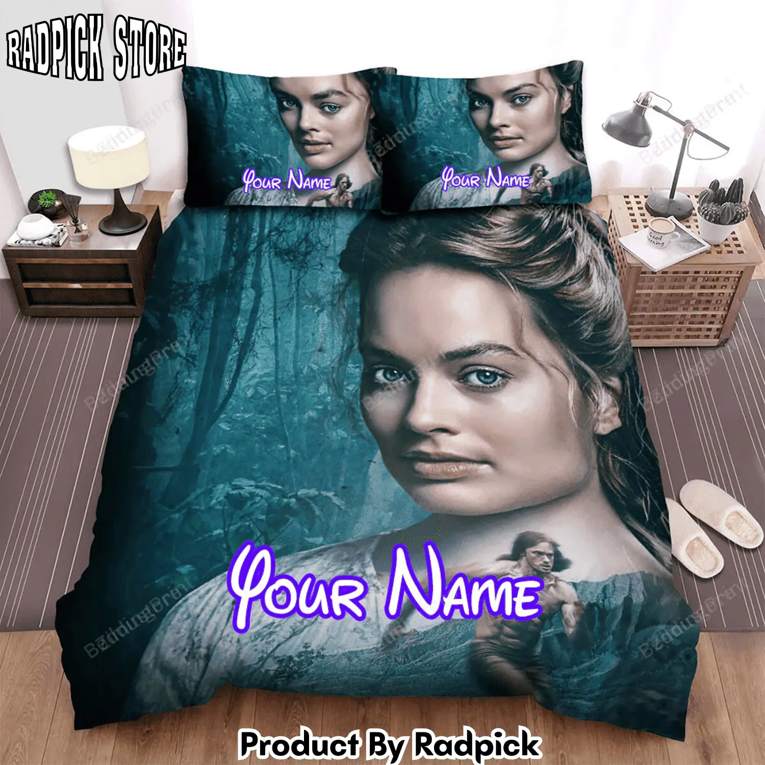 Radpick the legend of tarzan margot robbie poster bed sheets duvet cover personalized name bedding sets rp3271141